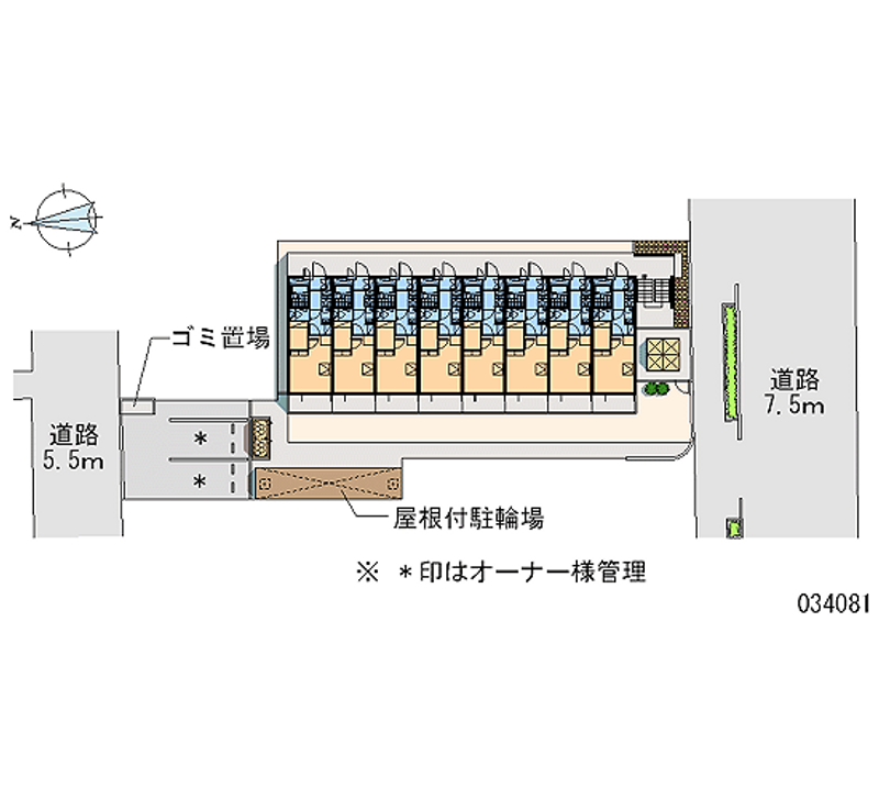 レオパレス東島田 区画図