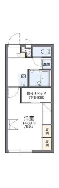 レオパレスＭ−１ 間取り図