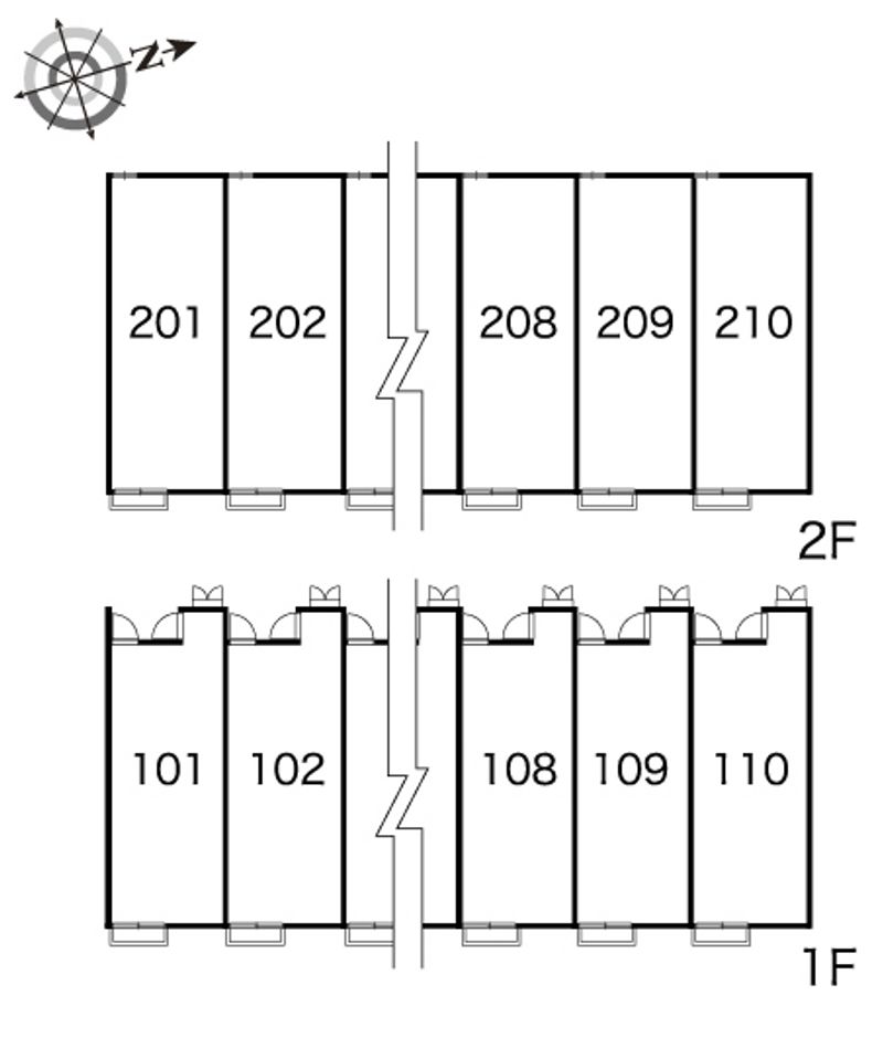 レオパレスディアコート 間取配置図