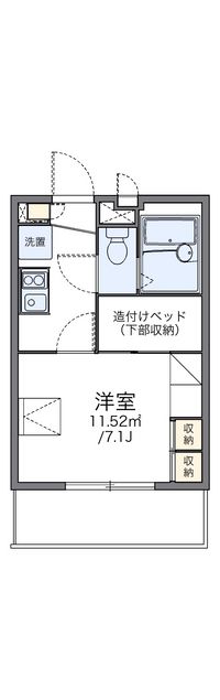 レオパレス大岡壱番館 間取図