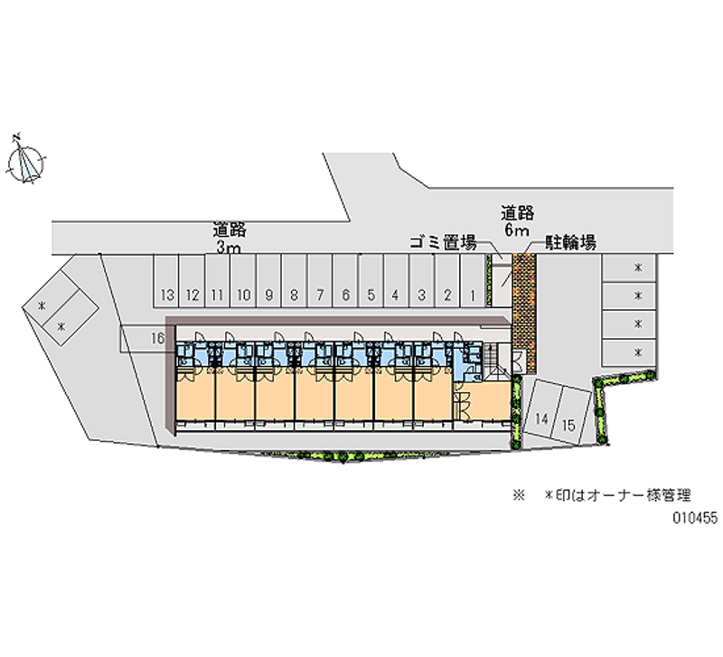 レオパレス丘 月極駐車場