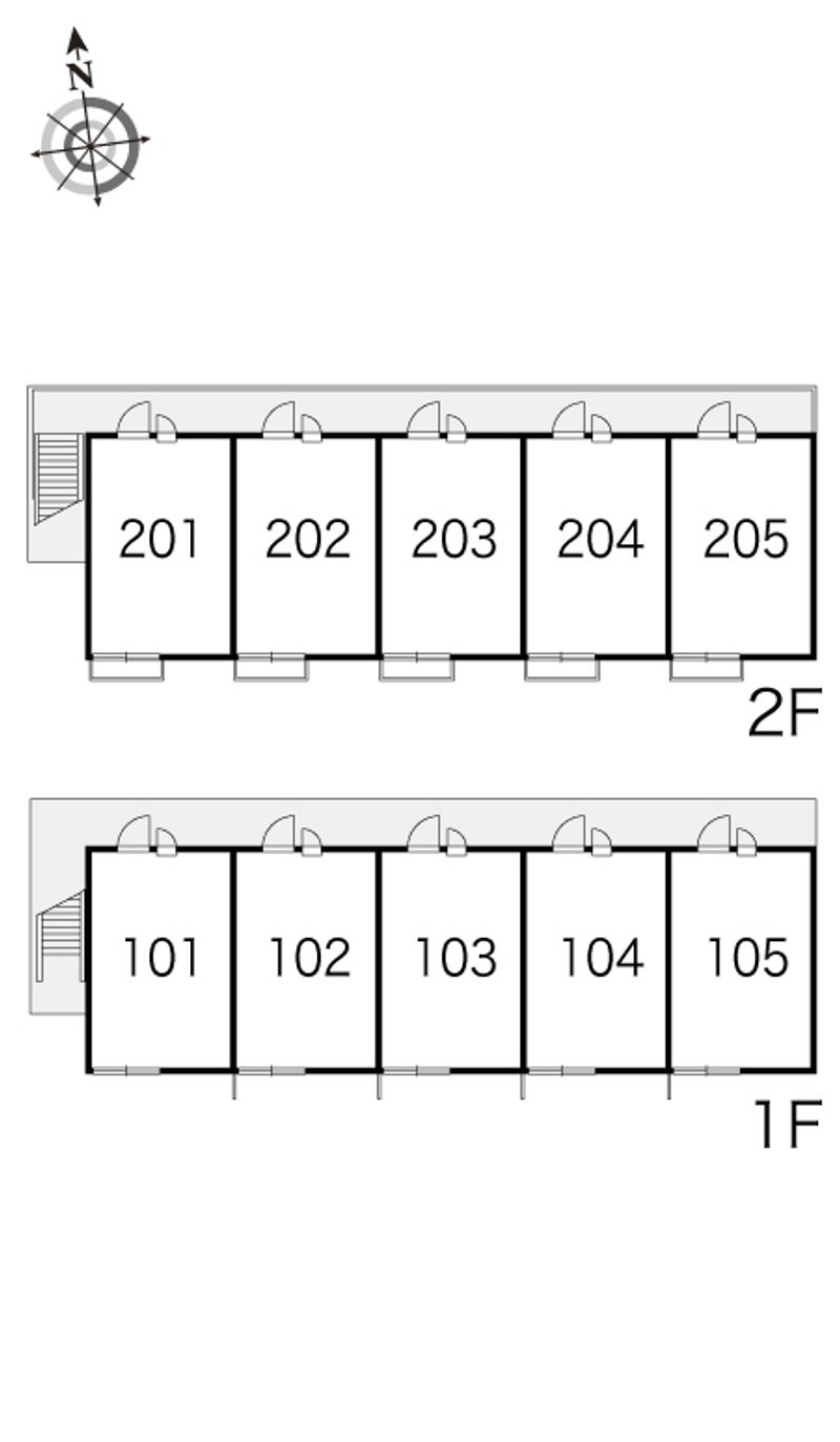 レオパレスアルカディア南水元 間取り配置図