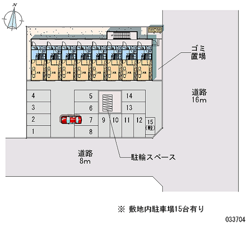 レオパレスソレーユ 月極駐車場