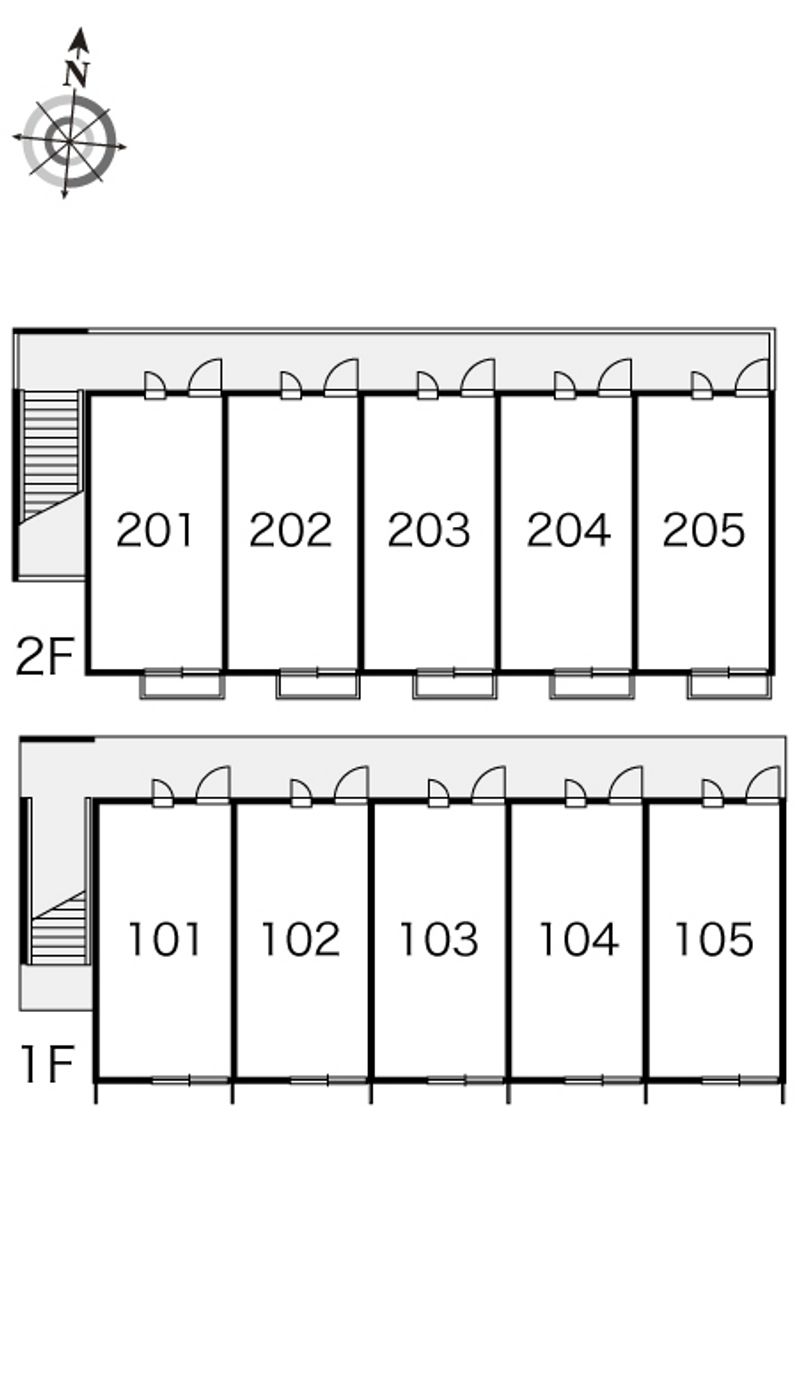 レオパレススティジ　ミハル 間取配置図