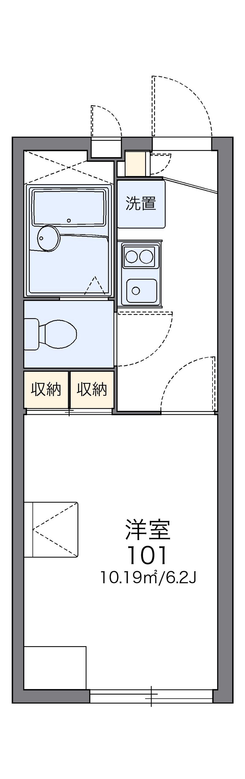 レオパレス復古 間取図