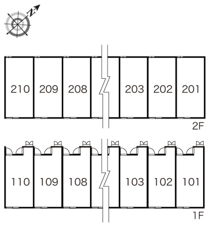 レオパレス柊 間取配置図