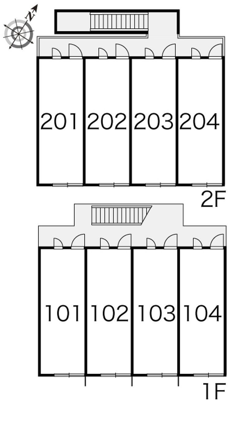 レオパレスＡＤＡＭＡＮＴⅡ 間取配置図