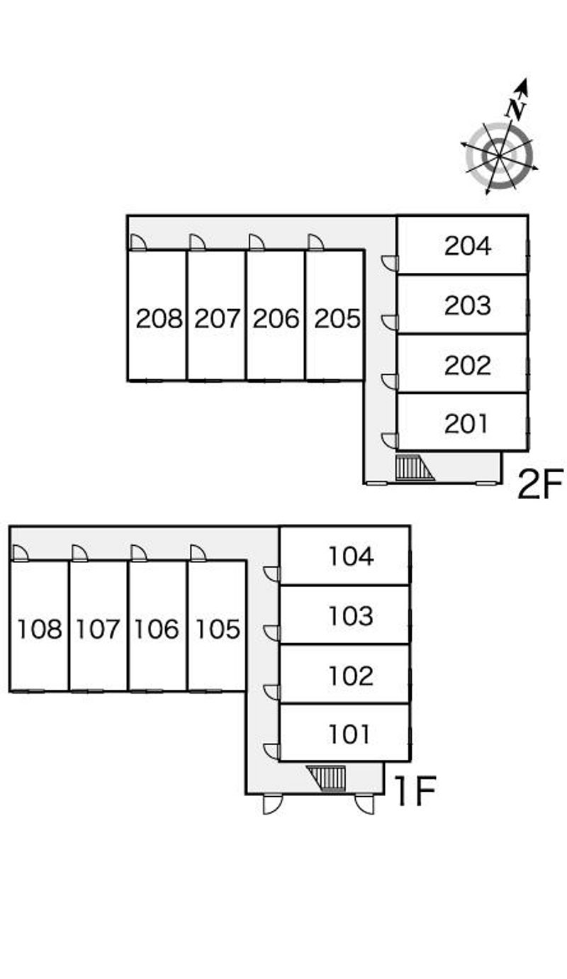 レオパレスリベェールＩ 間取配置図
