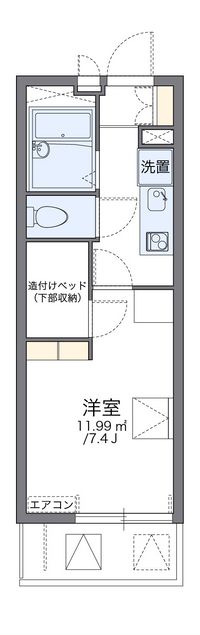 レオパレス宝 間取り図