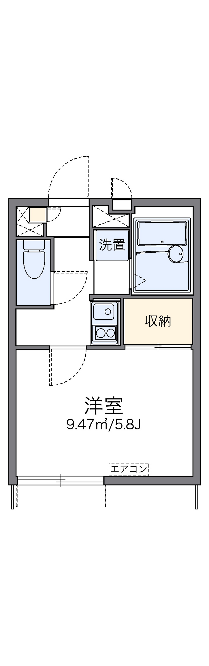 leopalace BRISE Sekimachi Higashi Floor plan