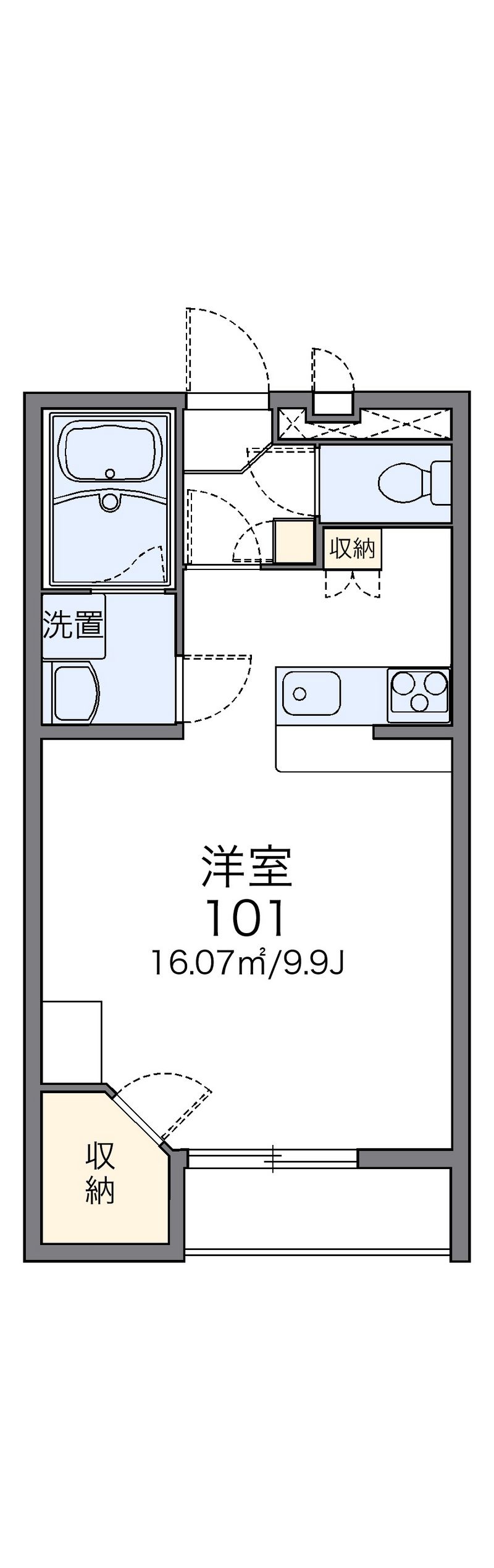 レオパレスブラン　Ｄｕｅ 間取図