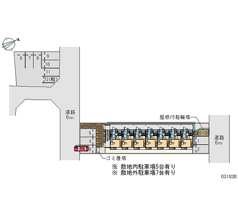 レオパレスＥＭ１ 月極駐車場