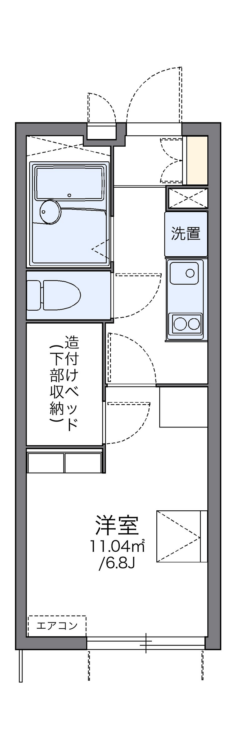 レオパレスサンフラワーＡ 間取り