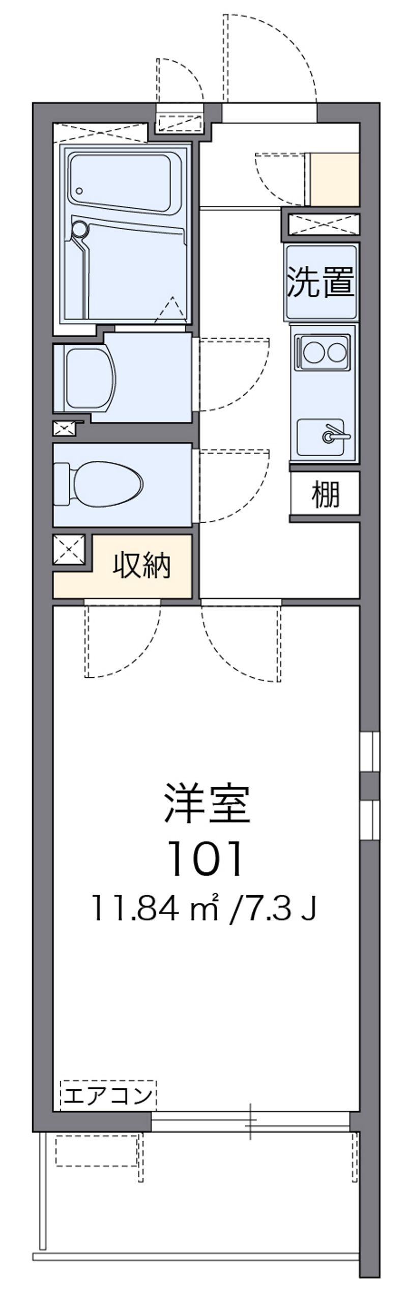 クレイノバローネ安城 間取図