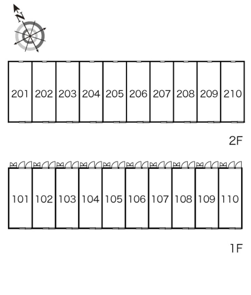 レオパレスセジュール 間取配置図