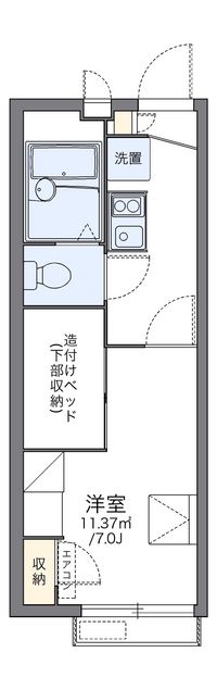 レオパレス森小路 間取り図