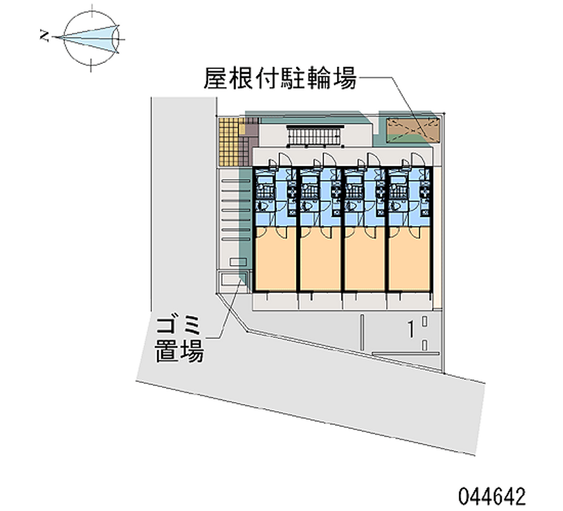 レオパレスプチパレＫ 区画図