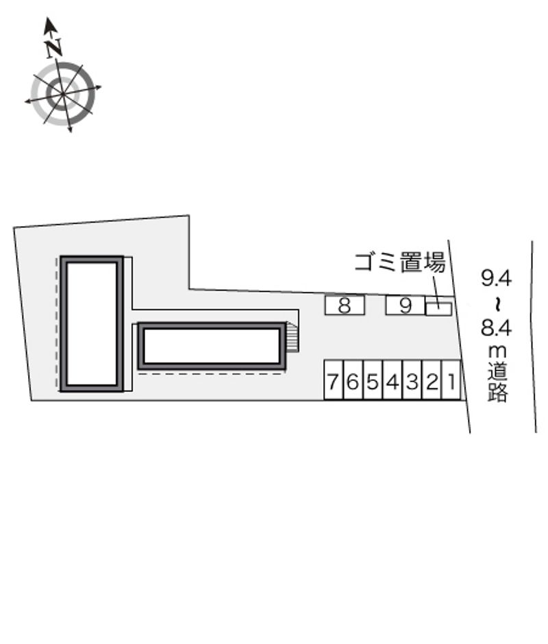 レオパレス大塚山 駐車場