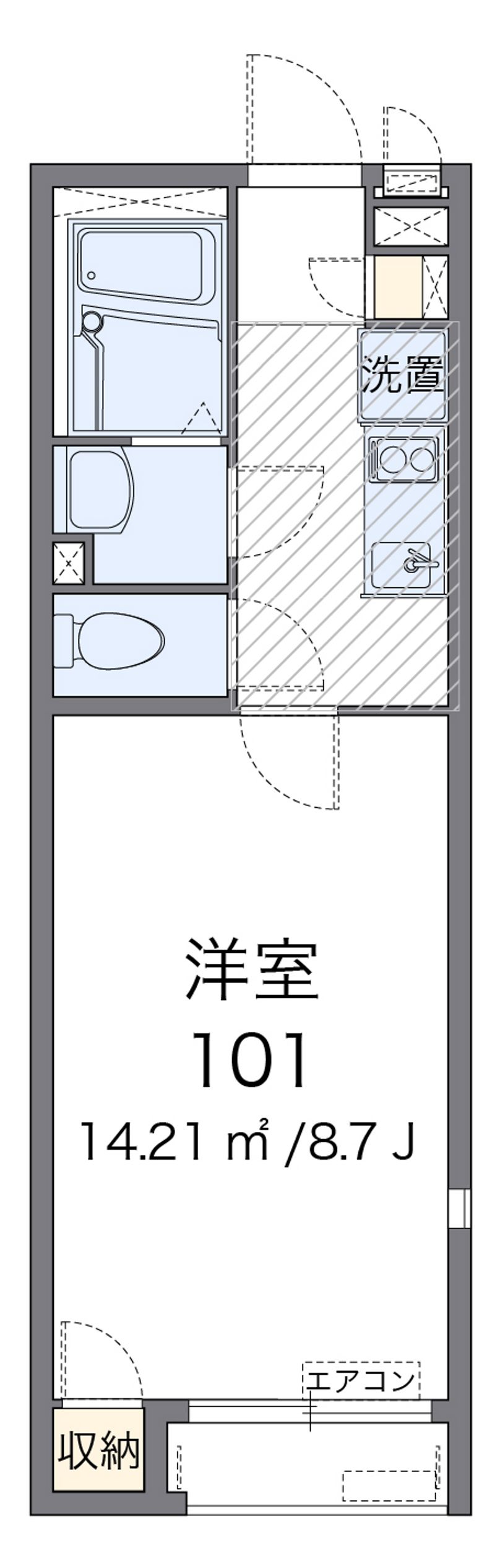 レオネクストサクセスコート日立 間取図
