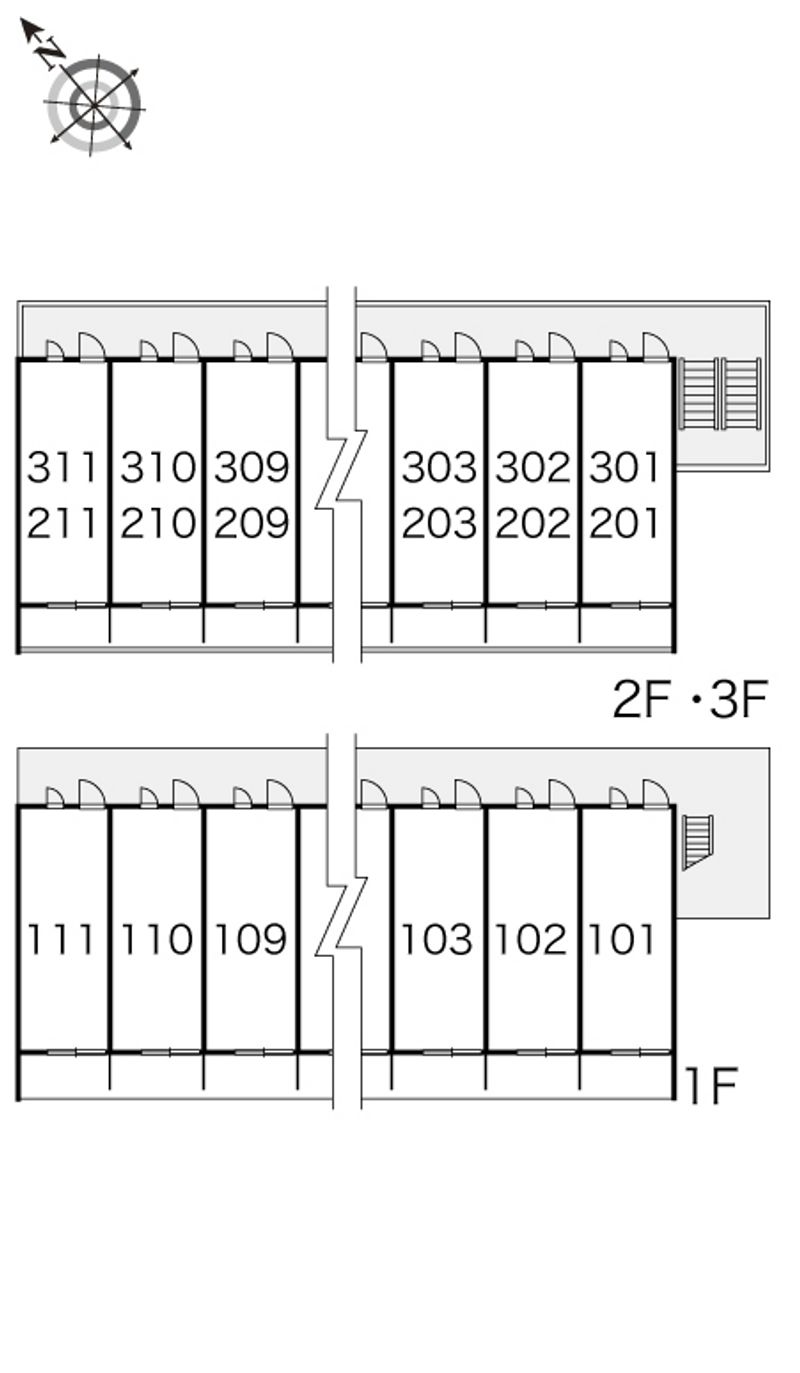 レオパレスＲａｃｏｏｎＤ　５ 間取り配置図