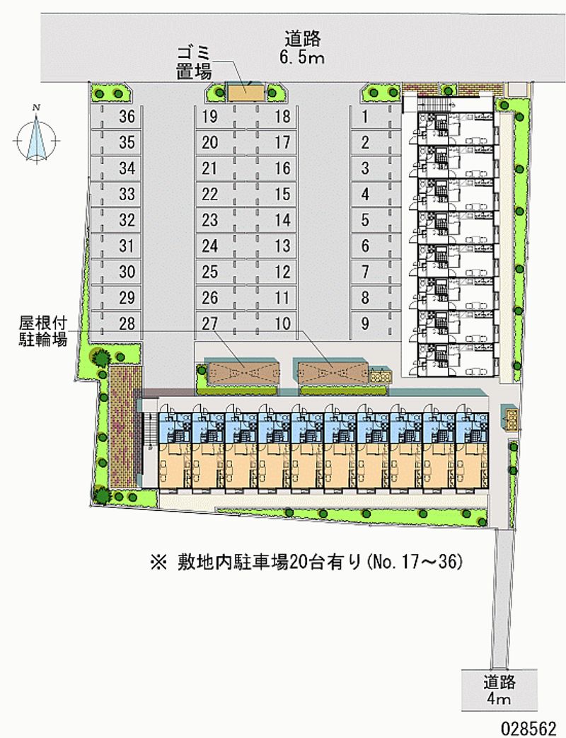 レオパレスフォンテーヌＡ 月極駐車場