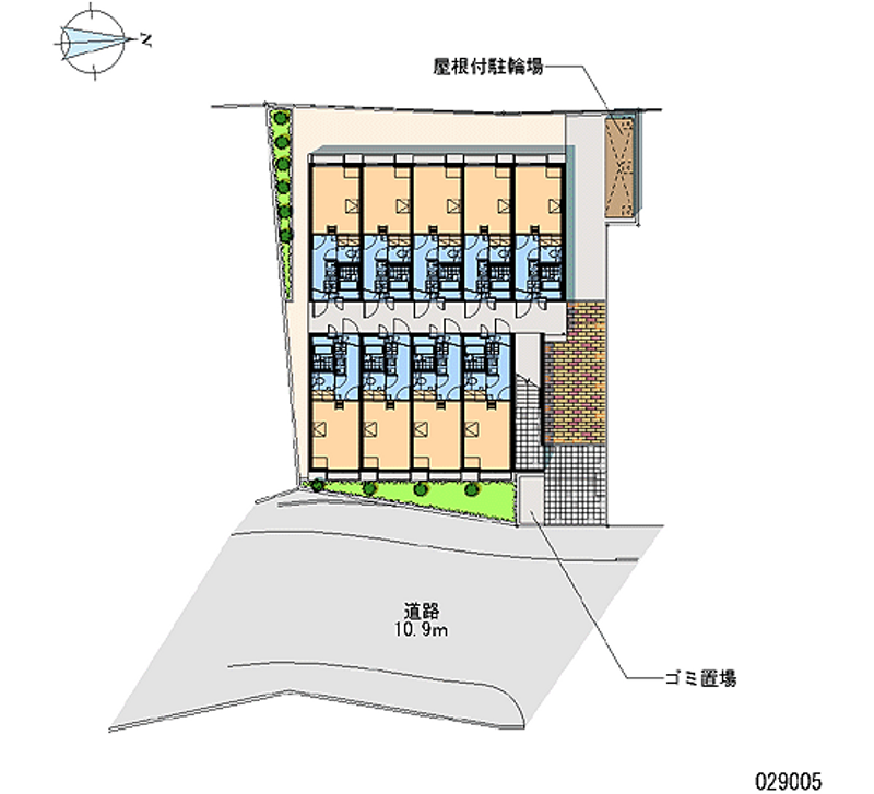 レオパレスＯＫＩＮＯ 区画図