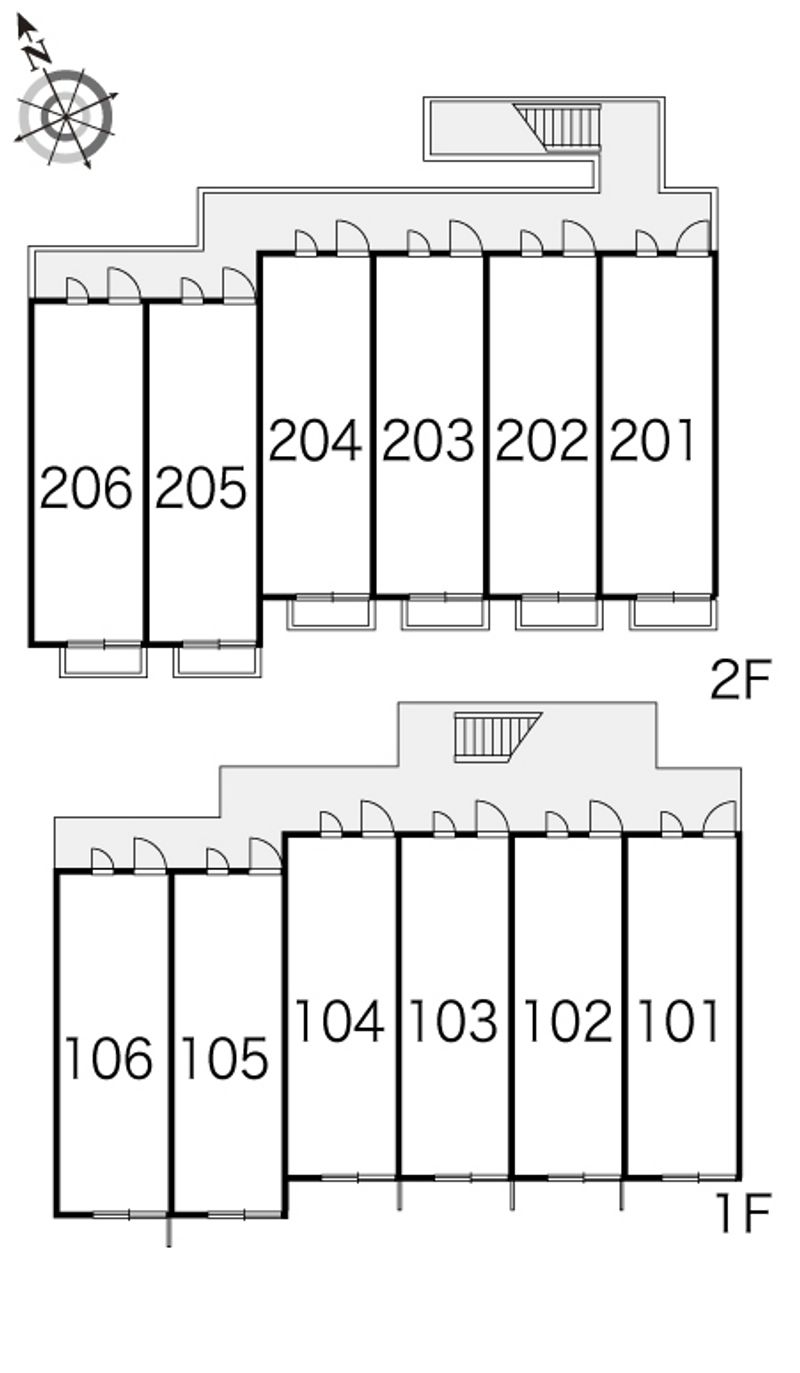 レオパレスアビテ岩見 間取配置図