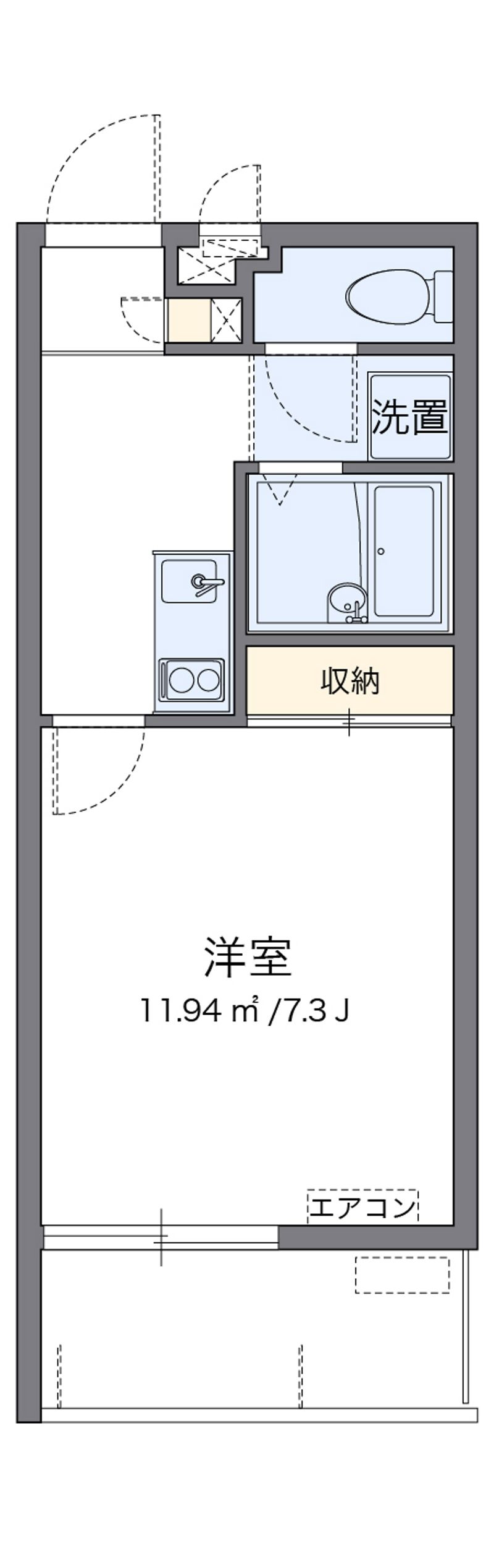 クレイノＣｒｙｓｔａｌ　Ⅰ 間取り