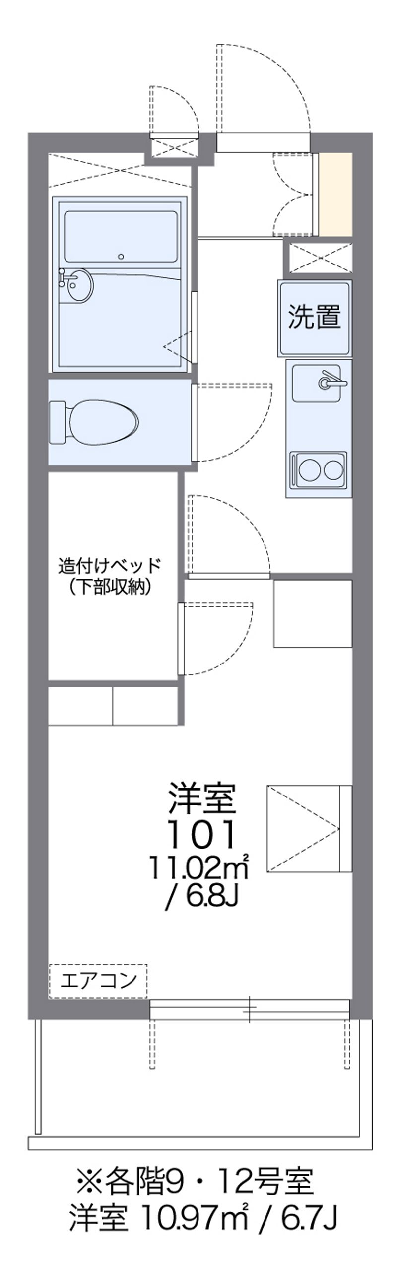 レオパレスＮＡＧＡＴＡ 間取図