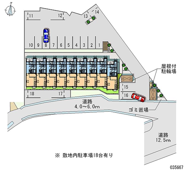 35667 Monthly parking lot