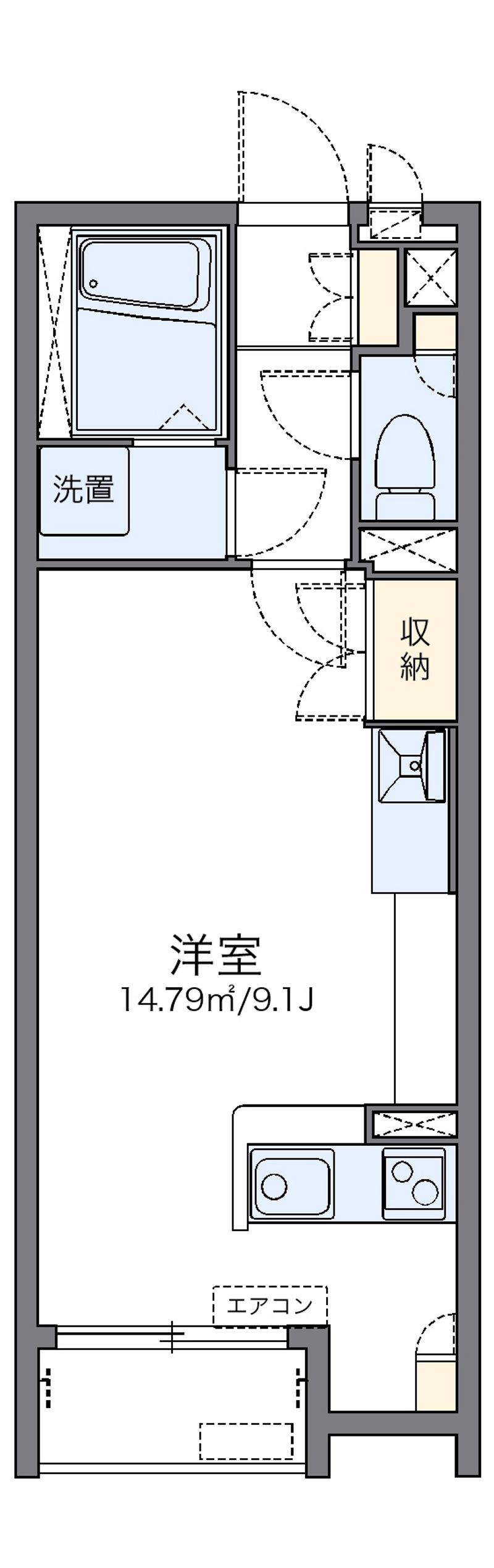 レオネクストカメリアレインⅢ 間取図