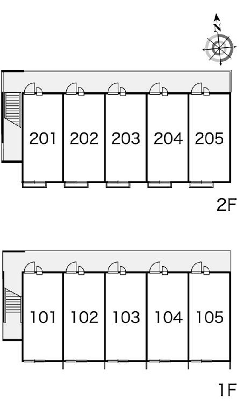 レオパレス愛子　２００５ 間取配置図