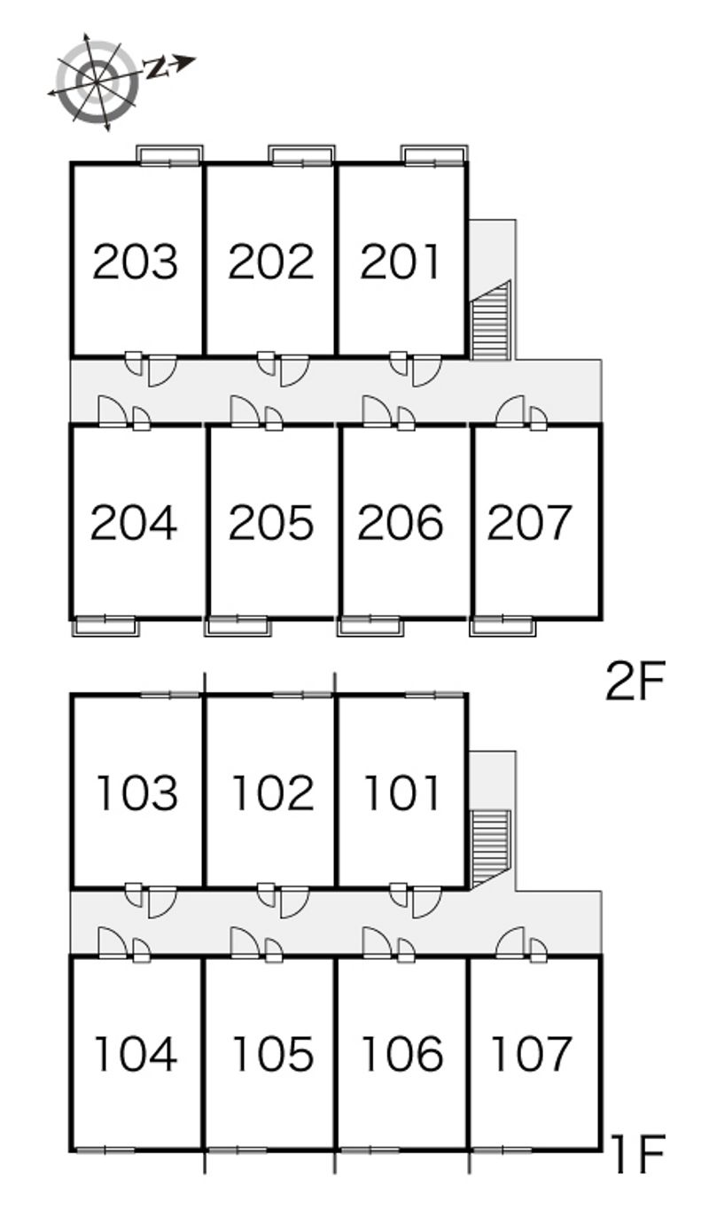レオパレス桜の樹 間取り配置図
