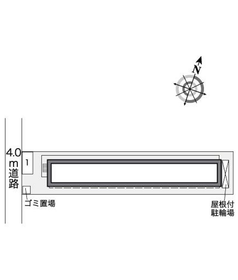 レオパレスボヌール　マ　メゾン 配置図