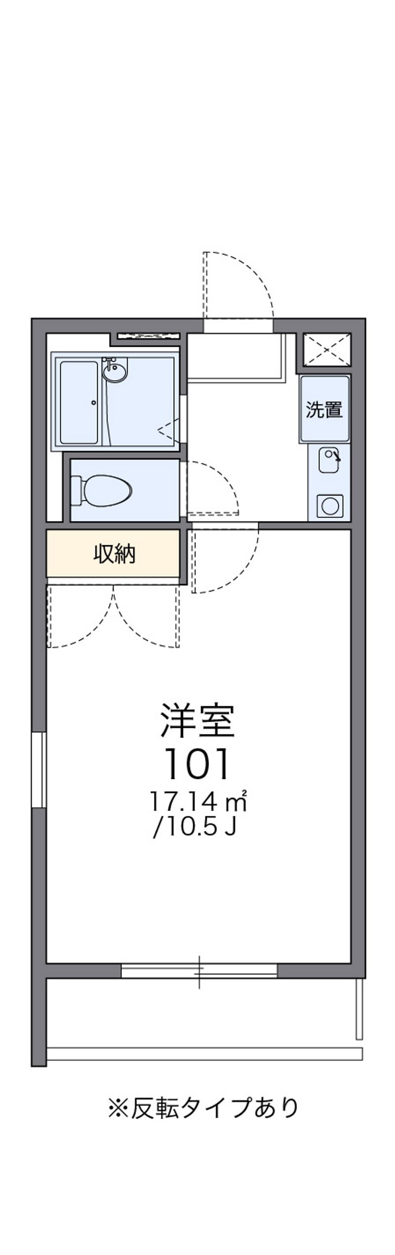 レオパレスドリームスペース 間取図