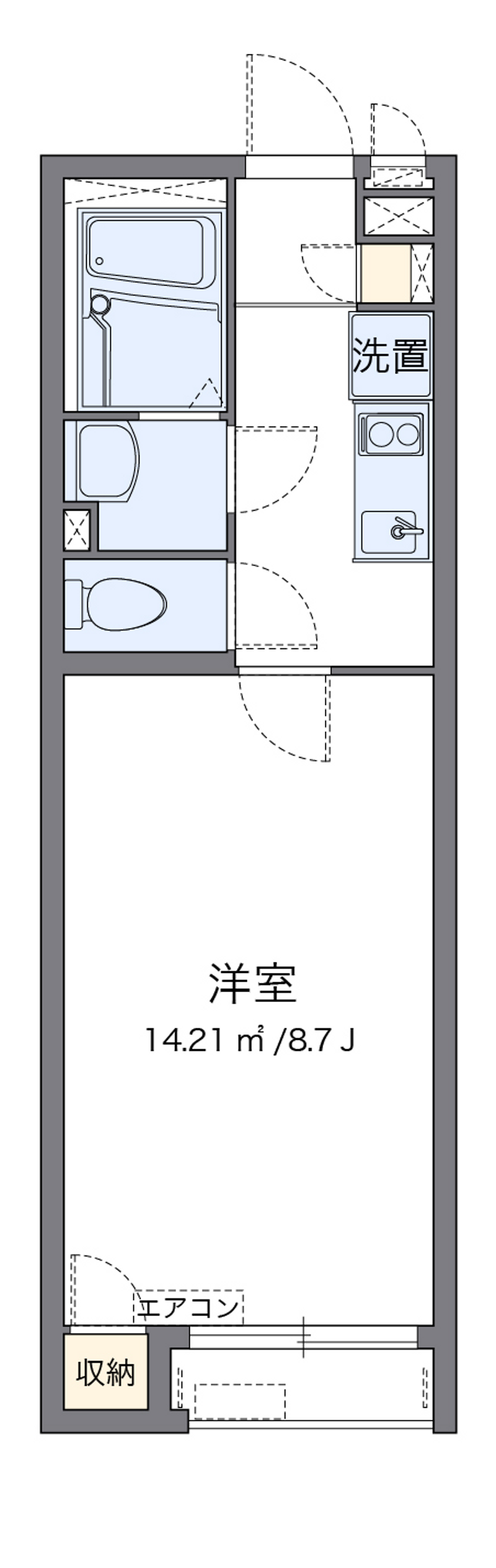 クレイノクレエ多の津 間取り