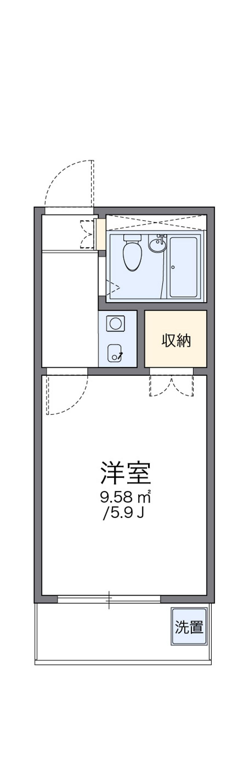 レオパレス羽津 間取図