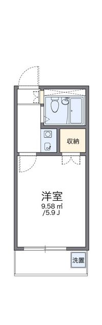 レオパレス羽津 間取り図