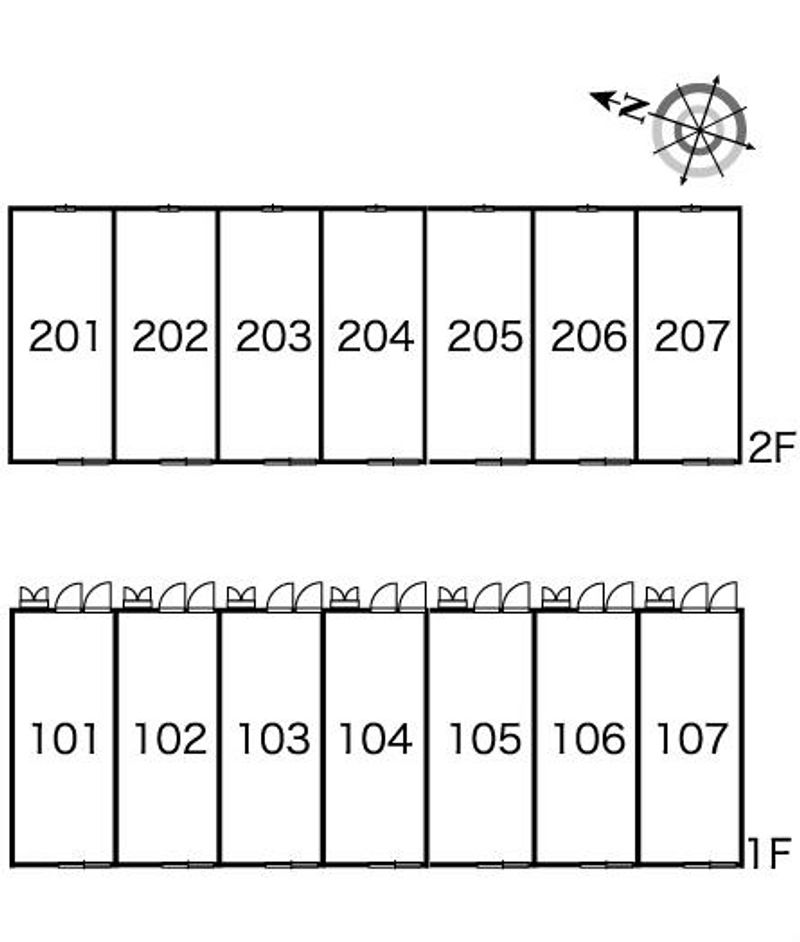 レオパレスティアラ 間取配置図