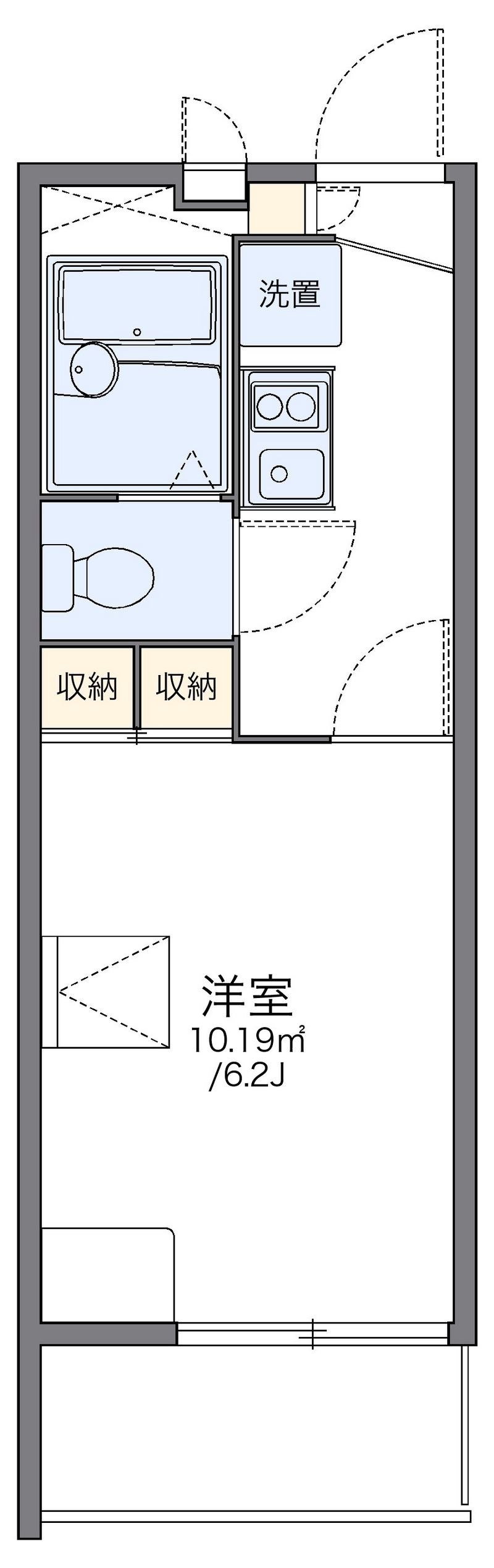 leopalace New Chiba Heights B Floor plan
