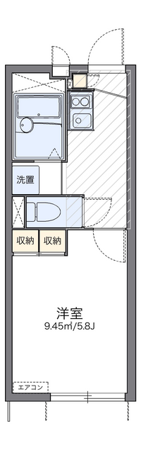 レオパレスケイム名島 間取り図