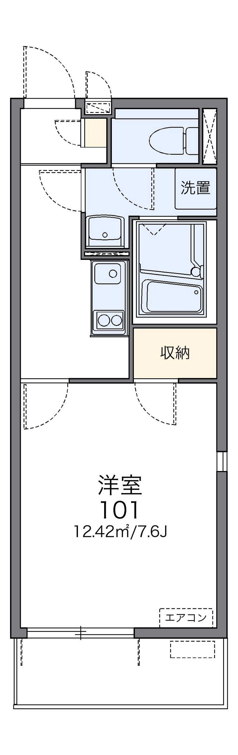 レオネクストコヅチⅥ 間取図