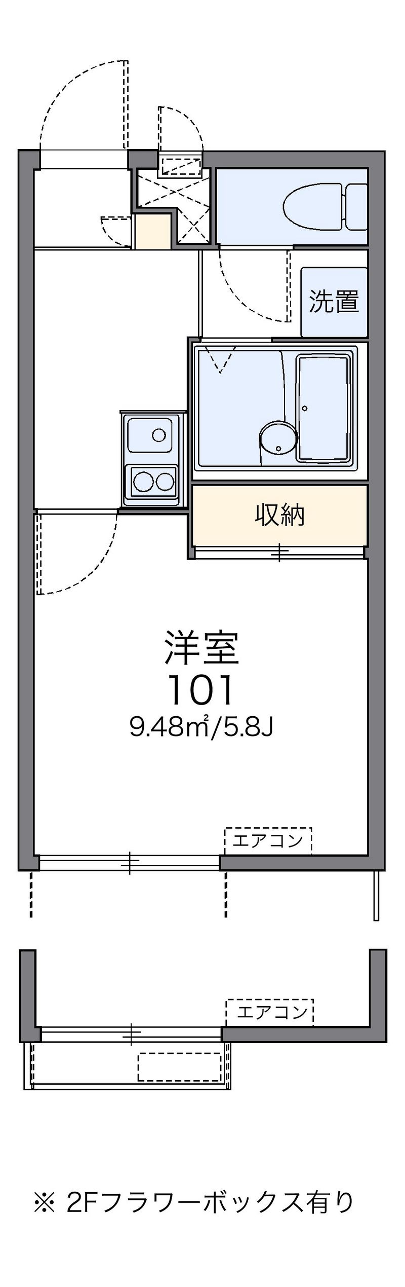 レオパレスＳＥＩＺＡＮⅡ 間取図