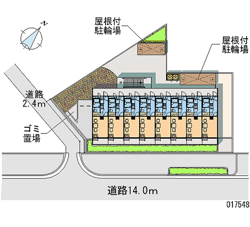 レオパレスＮＯＲＴＨⅤ 区画図