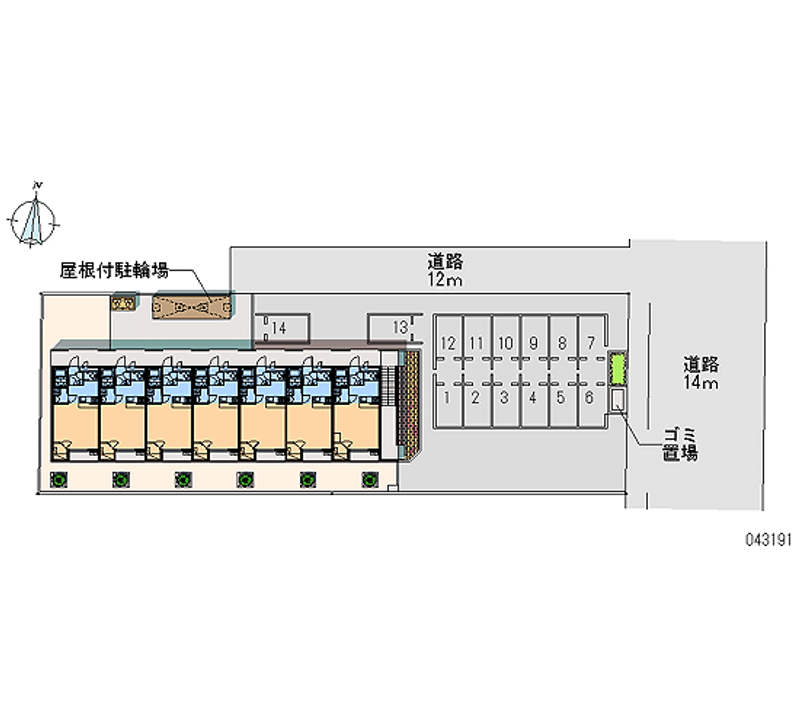 43191月租停車場