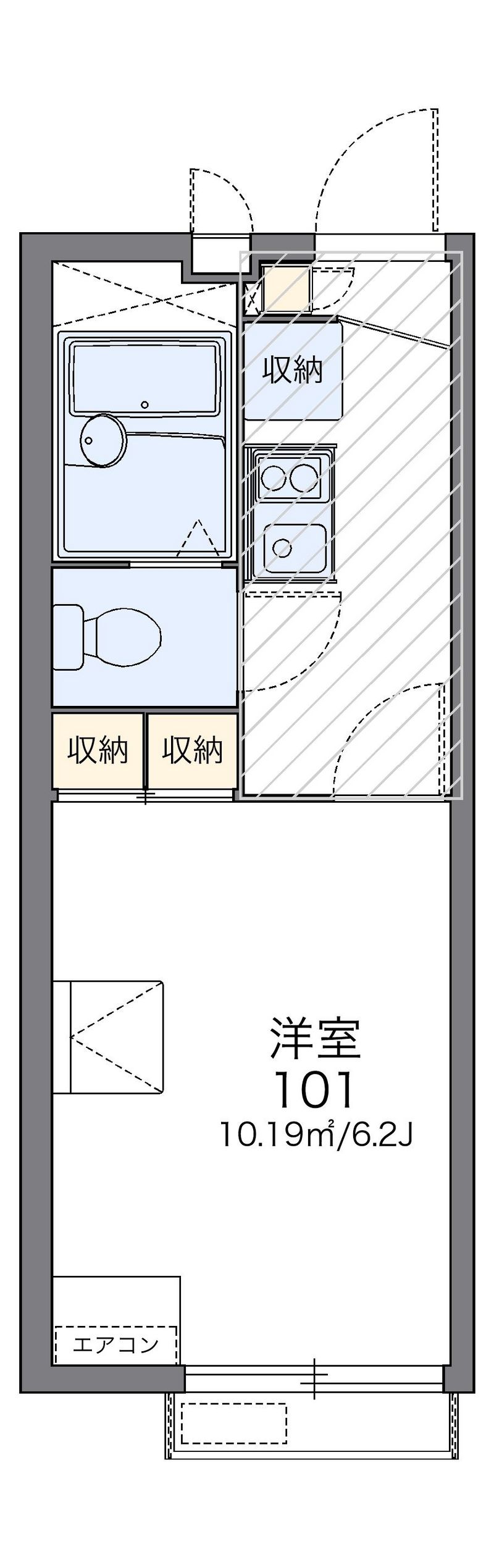 レオパレスビューテラス 間取図