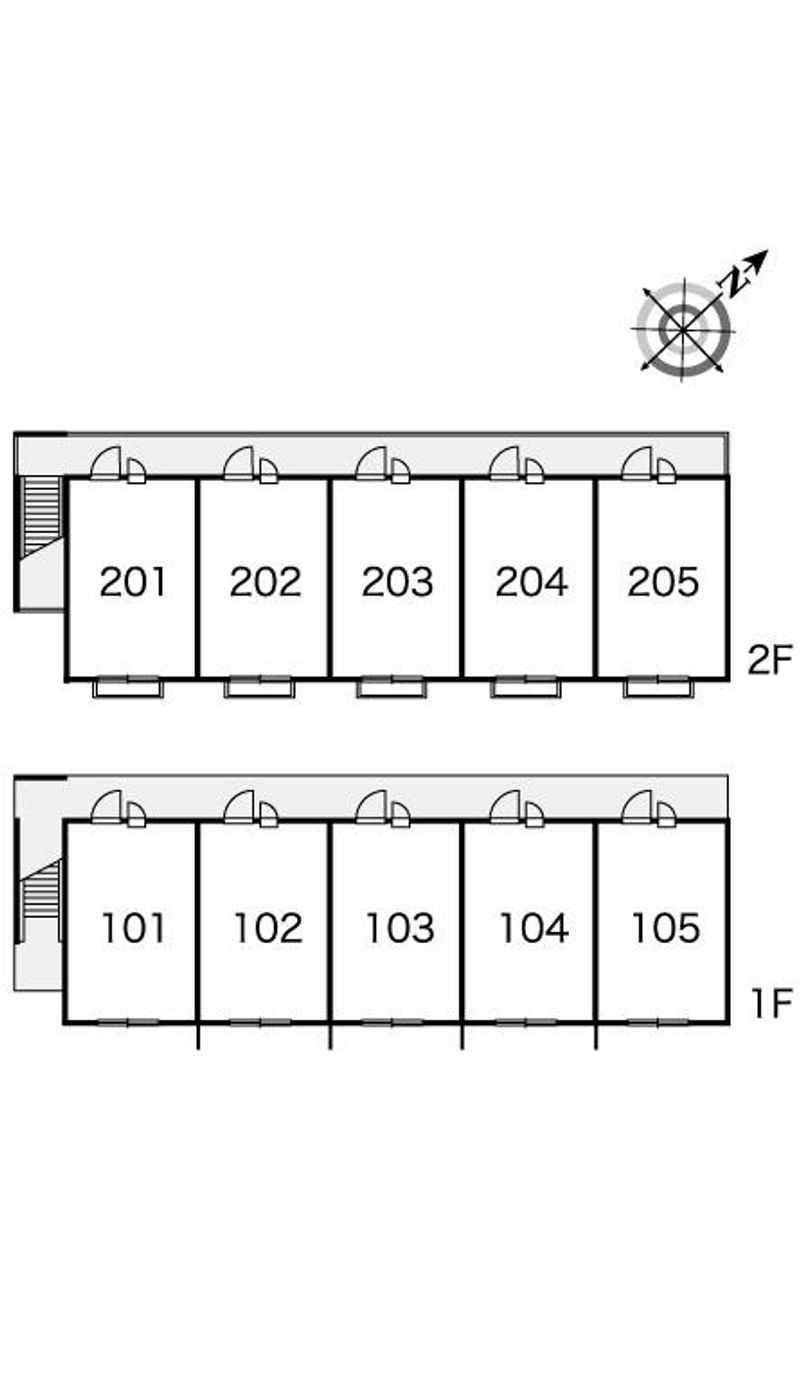 レオパレスアルカディア 間取配置図