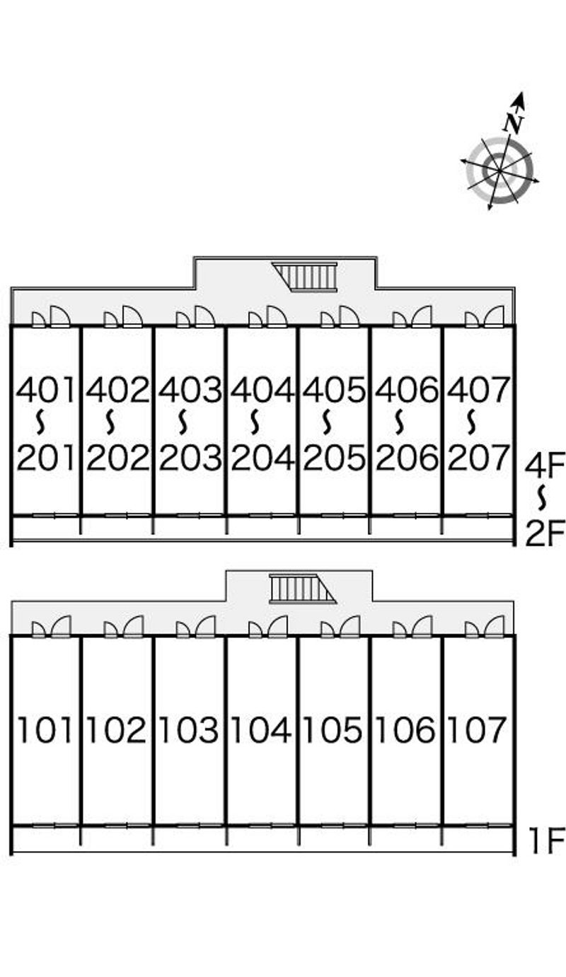 レオパレスゴールデン　ゴンタ 間取配置図