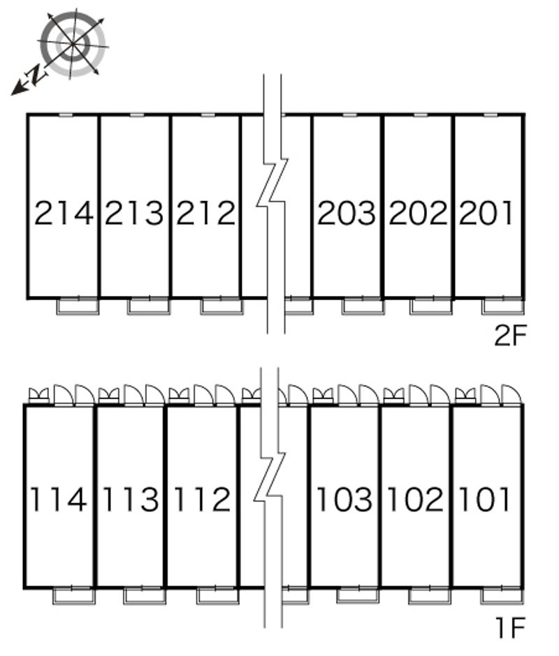 レオパレスクレール 間取配置図