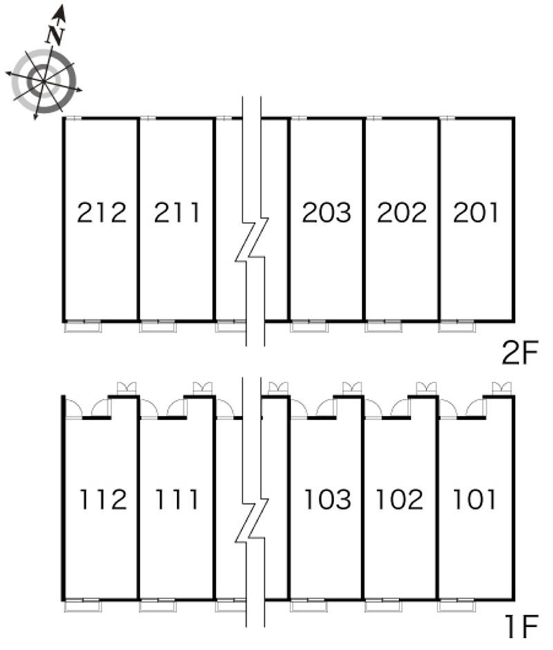 レオパレス泉Ⅱ 間取配置図